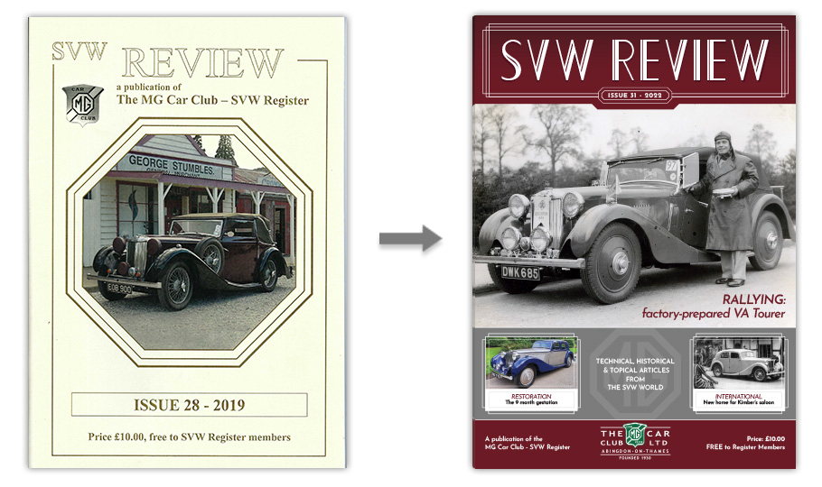 SVW Review - old version and redesigned version